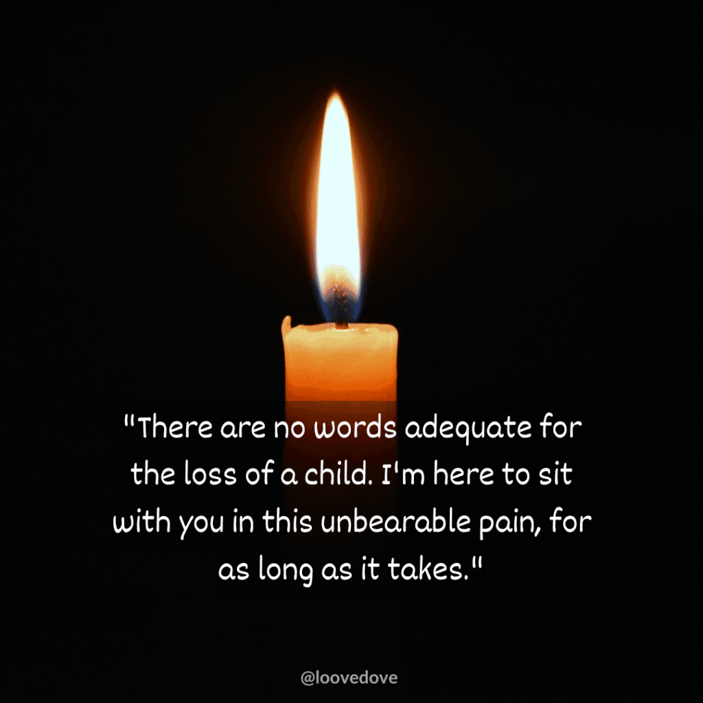 Condolence Messages for Someone Who Lost a Child