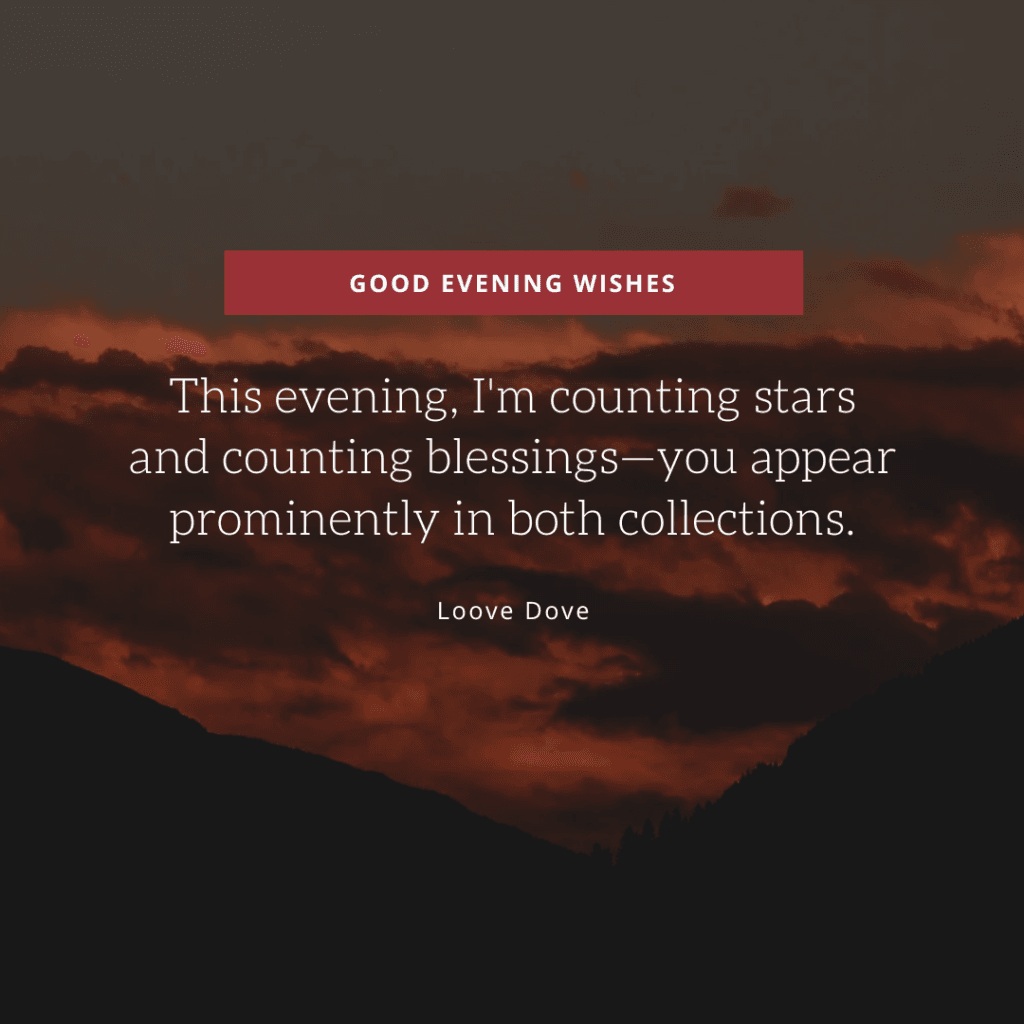 Romantic Good Evening Messages