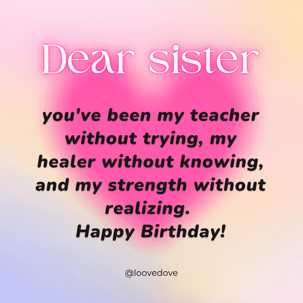 Heart Touching Birthday Wishes for Sister