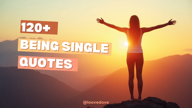 A woman standing alone on a mountain peak at sunrise with arms open wide, symbolizing freedom, independence, and joy in single life. single life Quotes.