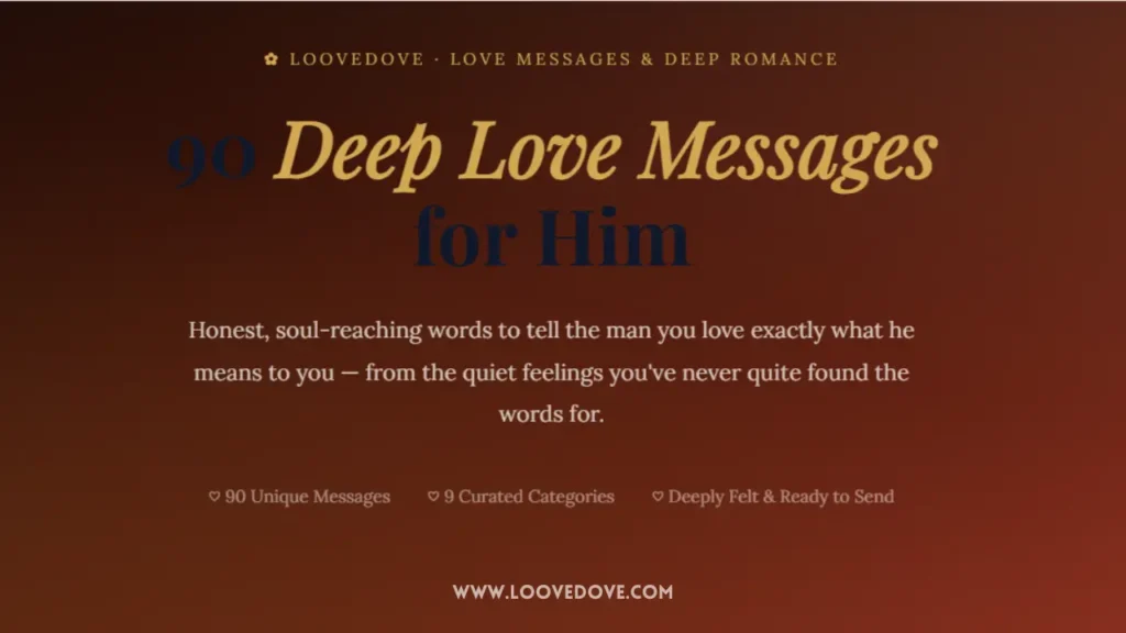 Deep Love Messages for Him